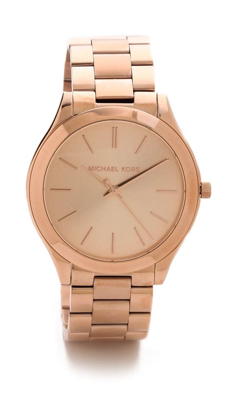 michael kors slim runway watch rose gold amazon|Michael Kors runway chronograph.